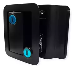 Cerradura Doble Negro Para Casa Rodante Trailer Motorhome - SILBECO