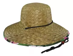 Capelina Sombrero De Paja Bajo Ala Estampada en internet
