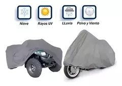 Funda Cubre Cuatriciclo Con Felpa - Impermeable Reforzada - SILBECO