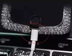 Soporte Porta Celular Femenino Con Brillo Para Auto - comprar online
