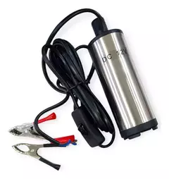 Bomba Trasvase Diesel Sumergible 12v Con pinzas Interruptor