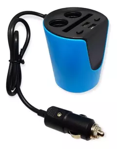 Cargador Para Auto - 2 Toma 12v - 2 Puertos Usb - comprar online