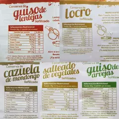 Comida Liofilizada En Sobre Mi Menu 90g - tienda online