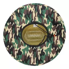 Capelina Sombrero Curva De Paja Bajo Ala Estampada en internet