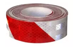 Cinta Reflectiva Blanco/Rojo X Metro Ancho 5 Cm