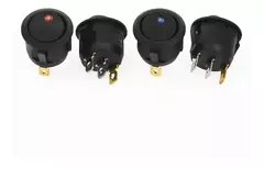 Tecla Led 1 Punto Redonda 12v16a