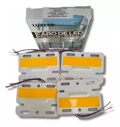 Imagen de Pack X4 Faros Laterales Ambar 12v 10.5x8cm