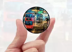 Imagen de Espejo Punto Ciego Convexo Autoadhesivo X 2