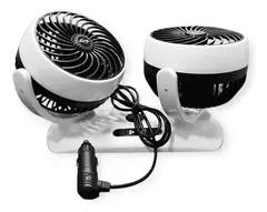 Ventilador Doble Giratorio 360° 5'' 12v - tienda online