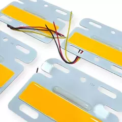 Pack X4 Faros Laterales Ambar 12v 10.5x8cm - tienda online