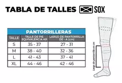 Pantorrillera Grippy Caña Sox - comprar online