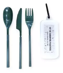 Juego Cubiertos Plásticos Desmontables