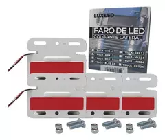 Pack X4 Faro Lateral Led Rojo 12v - SILBECO