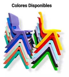 Silla Plástica Apilable Niños X 10 - comprar online