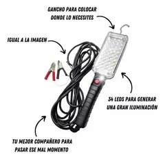 Linterna Portátil Led 12v C/Gancho