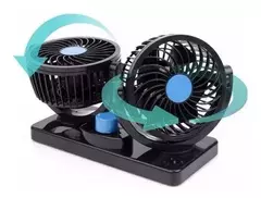 Ventilador 360º 12v Doble Base Giratorio - SILBECO