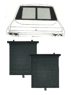 Cortina Parasol Enrollable (X2) Para Amurar - Ventanilla/Luneta - comprar online