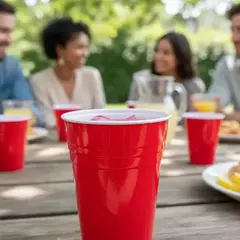 Imagen de Vaso Americano Rojo Pvc 900cc