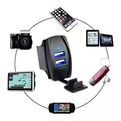 Cargador Toma 12-24v - 2 Puertos Usb - SILBECO