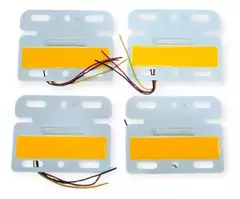 Pack X4 Faros Laterales Ambar 12v 10.5x8cm - comprar online