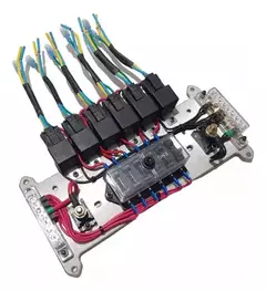 Fusiblera Cableada 6 Circuitos Fusilera Tablero Competición