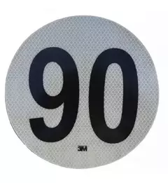 Logo Reflectivo 3m Velocidad Máx.
