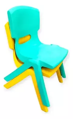 Silla Plástica Apilable Niños X 10 - SILBECO