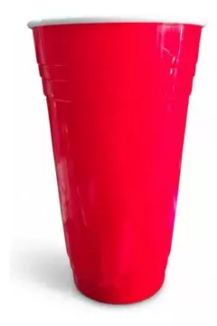 Vaso Americano Rojo Pvc 900cc - comprar online