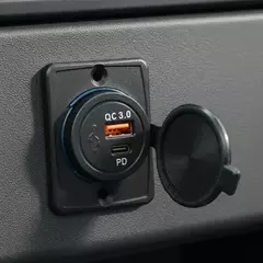 Cargador Usb + Usb C 12 24v Empotrable