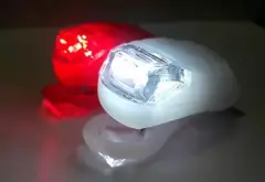 Luz Bicicleta Siliconada Roja Y Blanca - SILBECO
