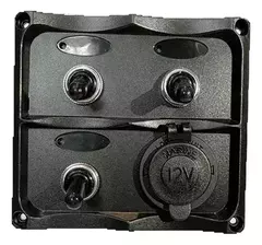 Tablero Nautico 3 Interruptores + Toma 12v Tecla Embarcacion