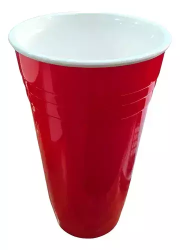 Vaso Americano Rojo Pvc 900cc