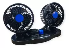 Ventilador Doble 360 Grande Giratorio 12v 13cm
