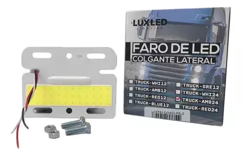 Pack X4 Faros Laterales Blanco 24v 10.5x8cm