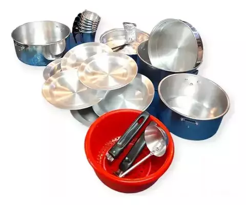 Marmita 6 Pers 22 Piezas Con Bolso - comprar online
