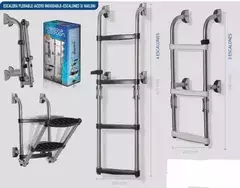 Escalera Plegable Náutica 4 Escalones - tienda online