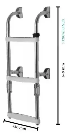 Escalera Nautica Plegable 3 Escalones