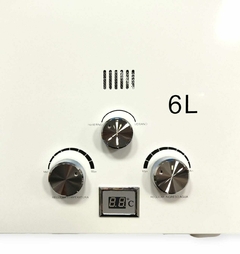 Calefón Kramm 6 Litros Gas Envasado Motorhome Blanco - SILBECO