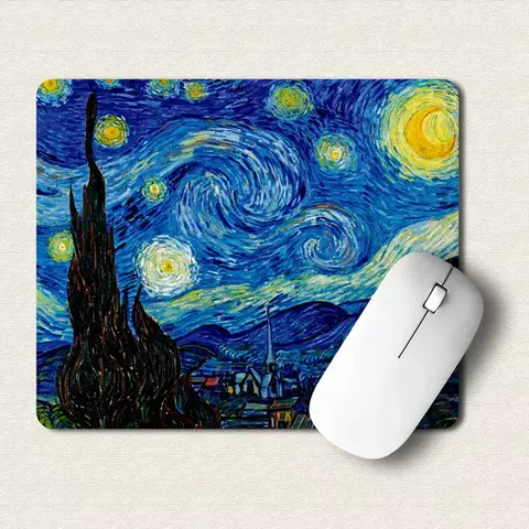 Mousepad Artístico Premium – Frida, Van Gogh o Calavera Vintage