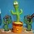 Cactus bailarín y grabadora de voz recargable