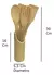 Set de utensillios de madera bamboo con soporte en internet