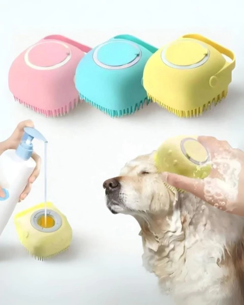 Esponja de silicona para baño de perros - comprar online