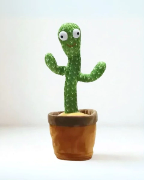 Cactus bailarín y grabadora de voz recargable - comprar online