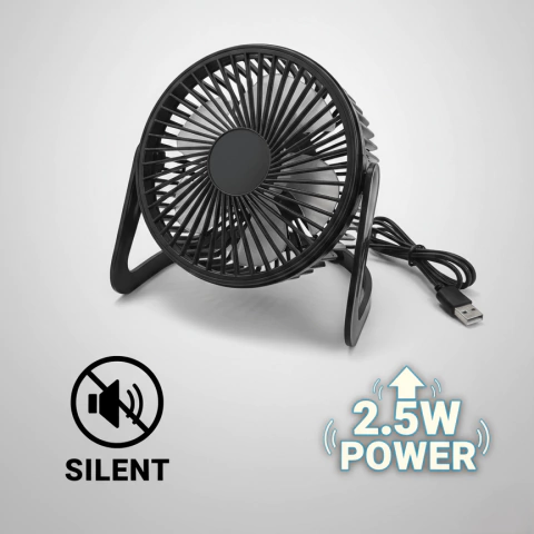 Ventilador USB de Escritorio 360° Silencioso
