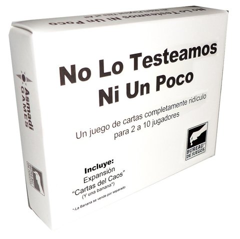 Juego de mesa " NO LO TESTEAMOS NI UN POCO"