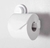 Porta papel higienico con sopapa para baño