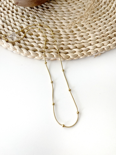 Cadena Dot Acero Q Dorado