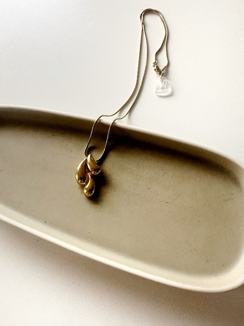 Collar Terna Acero Q Dorado Linea Chunky