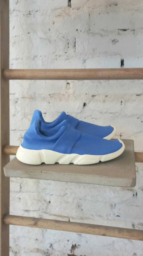 SANSA Azul francia total con off white - comprar online