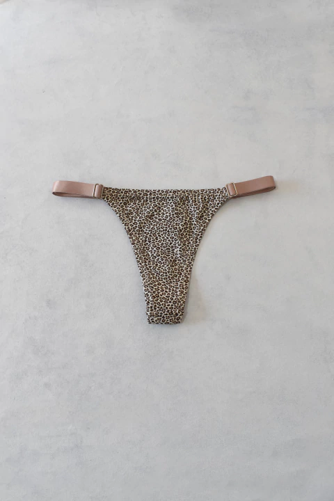 PANTY LESS LATTE PRINT MIX HAZELNUT COTTON